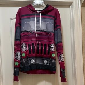 Jeep Burgundy Graphic Hoodie